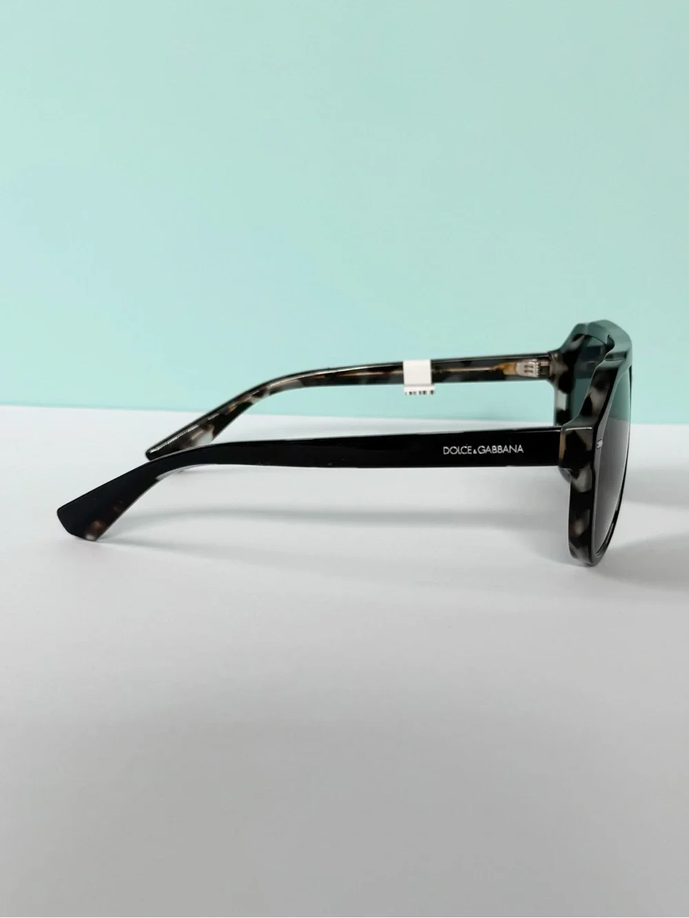 Dolce and Gabbana 4452 Black Pilot Sunglasses in Black/Grey Havana | NWT